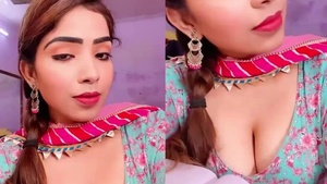 Ayushi Jaiswal flaunts her big breasts in a sensual video