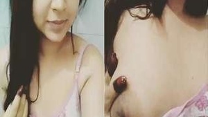 Aasam girl flaunts her beautiful breasts