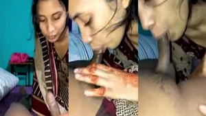 Bangladeshi babe gives a blowjob in a video