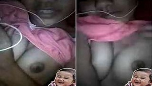 Watch a beautiful Assamese girl show off her tits and pussy in a video call