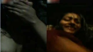 Shy Bangla girl with big boobs gets naughty