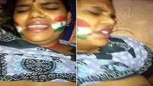 Bhabhi's husband cums on her and she cries in pain