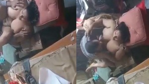 Mature Indian woman gets fucked in a garment factory