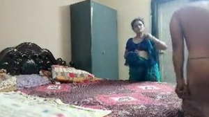 Desi bhabi's first time with her father in law in low quality video