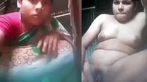 Unsatisfied housewife from village masturbates