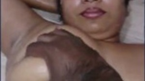 Busty bhabi's sensual oil body massage