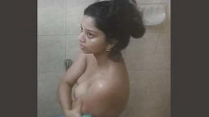 Desi girl Bain takes a bath and gets caught by her stepbrother