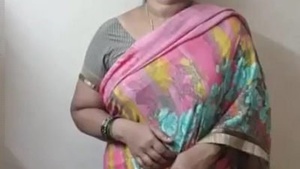 Padma Aunty's Sensual Striptease in a Saree