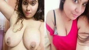 Desi model from India pleasures herself with her big breasts and vagina