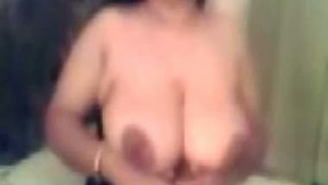Tamil aunty's big boobs take center stage in pov video