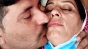 Pakistani aunt and uncle share romantic moments in erotic video