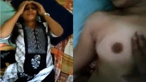 Indian girl enjoys bedroom action in homemade porn video