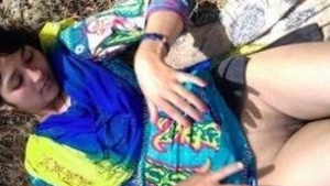 Outdoor nude image selection of a Kashmiri girl in a video