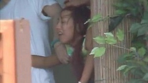 Outdoor sex with a submissive Japanese girl shown in a porn video