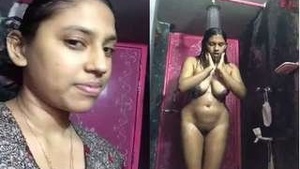 Indian girl records private bathing video for her lover