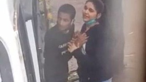 Hidden camera captures desi couple's passionate roadside hookup