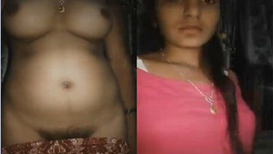 Amateur Indian girl flaunts her boobs and pussy in a steamy video