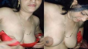 Indian wife's big boobs and tight pussy get pleasured by hubby