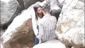 Amateur couple has sex in the open and gets caught on camera