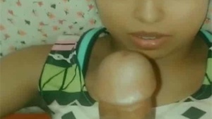 A sexy girl performs oral sex in a video with multiple male partners