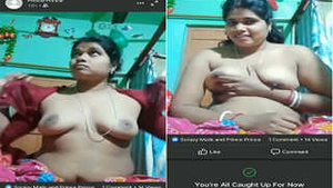 Indian amateur bhabhi flaunts her big boobs and pussy