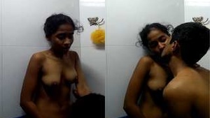 Desi girl enjoys exclusive standing sex with her lover