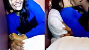 Babe from Chennai enjoys sensual sloppy kissing with her boyfriend