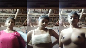 Indian girl flaunts her body in a seductive video