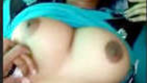 Office girl with big tits gets wild with her boyfriend