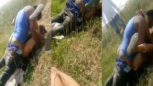 Outdoor group sex in rural India with MMC tagged video