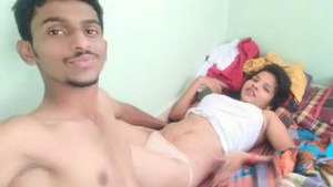 Watch a Desi couple in love making love in a video