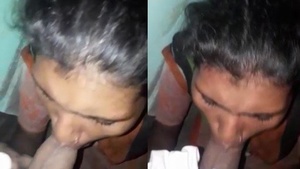 Dehati Adivasi girl gives a passionate blowjob to her partner in a video