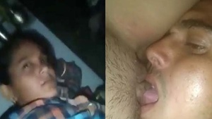 Indian GF gives oral pleasure to her lover on camera