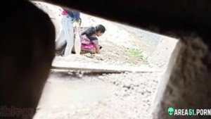 MMC tagged video of a young girl in a sari peeing