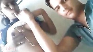 Naughty Indian guy films himself having sex with his sister