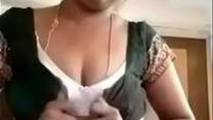 Indian BBW bhabi flaunts her big breasts in village