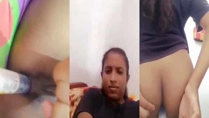 Young Indian girl takes naughty selfies of her butt on camera