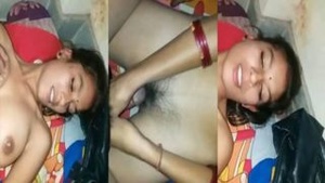 Experience the ultimate pleasure of watching this cute and hairy pussy get pounded