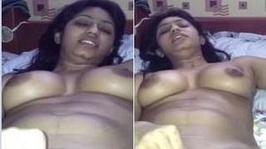 College girl's nude masturbation with pink dildo