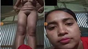 Bangla amateur Randy flaunts her boobs and pussy in video call