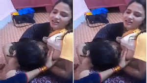 Exclusive video of Indian lesbian girls sucking boobs in HD