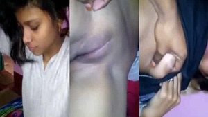 Desi girl flaunts her bald pussy in a naughty video