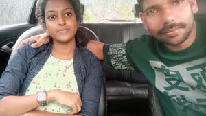 Desi couple engages in sexual activity in car
