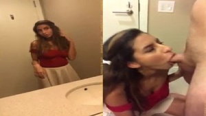 Indian girl Desi in a steamy bathroom encounter