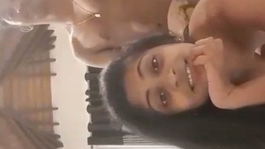Real Indian girl enjoys sex in a video