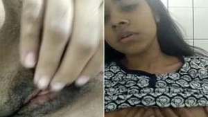 Indian desi girl with a well-groomed pussy gets excited