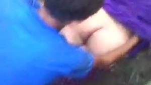 Desi teen gets naughty in public