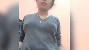 Big boobs Desi wife gets naughty in the village