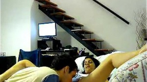 Indian aunty teases neighbor with solo masturbation