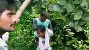 A Rural Indian girl gets gangbanged in the woods